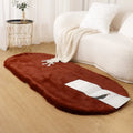 Axyaa White Faux Rabbit Fur Rug Ultra Soft Plush Carpet for Home Decor