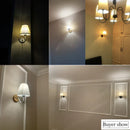 Axyaa LED Fabric Shade Wall Sconce for Bedroom Home Decoration