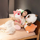 Axyaa Cute Animal Long Pillow for Bedhead Sofa Decoration