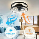 Axyaa Ceiling Fan with Light & Remote Control - Bedroom Modern Fan - Indoor Minimalist