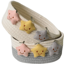 Axyaa Star Pattern Cotton Rope Storage Basket