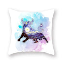 Axyaa Flower Head Cow Print Pillowcase 45x45cm