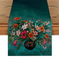 Axyaa Floral Vase Table Runner: Elegant Dining Room Decor & Holiday Party Essential