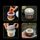 Axyaa 100ml Leak-proof Sauce Cup with Lid - Portable Reusable Salad Dressing Container