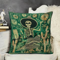 Day of the Dead Skeleton Pattern Pillow Covers by Axyaa - Sofa, Bedroom, Car Pillow Cover