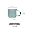 Axyaa Double-Layer Glass Mug with Handle, Heat-Resistant, Kawaii Design