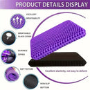 Axyaa Gel Seat Cushion: Honeycomb Design, Pressure Relief, Non-Slip Cover
