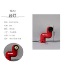 Axyaa Tatu Floor Lamp Red/White Modern Medieval Water Pipe Vertical Table Lamp