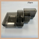 Axyaa Transparent Drawer Storage Box: Kitchen Tableware Cosmetics Organizer