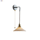 Axyaa White Ceramic LED Wall Sconce | Modern Nordic Style Stair Light Fixture