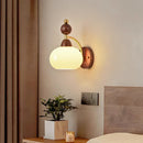 Axyaa Solid Wood Bedside Wall Lamp for Bedroom, Living Room, Study, Aisle, Porch