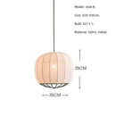 Axyaa Modern Minimalist Fabric Pendant Light - Creative Decorative Art Lamp