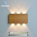 Axyaa Portable LED Wall Lamp Touch Dimming Night Light, 3 Colors