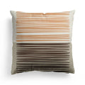Axyaa Nordic Orange Geometric Flower Print Throw Pillow Cover for Home and Office