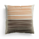 Axyaa Nordic Orange Geometric Flower Print Throw Pillow Cover for Home and Office