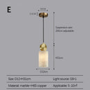 Axyaa Nordic LED Pendant Lamp: Modern Marble Chandelier for Bedroom, Kitchen, Dining Room