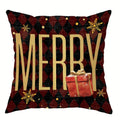 Axyaa Christmas Pillowcase: Santa Claus Snowman Design for Home Sofa Decoration