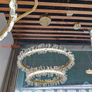 Axyaa Nordic Crystal Chandelier: Modern, Minimalist, Luxury Lighting for Living Room