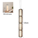 Nordic Glass Pendant Light by Axyaa - Smoke White Glass - LED Desk Lamp
