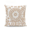 Axyaa Beige Geometric Lace Cushion Cover 45X45cm for Living Room Decor