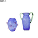 Axyaa Glass Vase Hydroponics Desk Decoration Artificial Flower Vase Aesthetic Room Decor