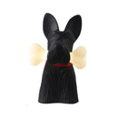 Axyaa Nordic Dog Table Lamp - Black Resin LED Desk Light