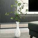 Axyaa White Ceramic Vases, Dried Flower Arrangers, TV Wall Grilles, Entrance Cabinet Decor