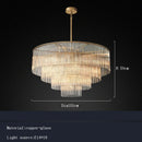 Axyaa Nordic Luxury Glass Bar Chandeliers - Large Hanging Lamps for Home & Hotel