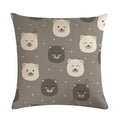 Nordic Cartoon Animal Print Linen Pillowcase for Axyaa Brand