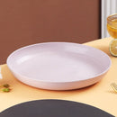 Axyaa Red Unbreakable Dinner Plates Set - Reusable, Dishwasher & Microwave Safe, BPA Free