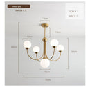 Axyaa Modern Living Room Chandelier, American & French Style, Simple & Fashionable Home Designer