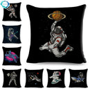 Axyaa Astronaut Sports Cushion: Fun Home Decor for Kids Room, Planet & Music Theme