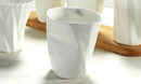 Axyaa White Bone  Coffee Mug, Novelty Geek Design, Porcelain Espresso Cup
