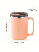 Axyaa 450ml Stainless Steel Double Wall Insulated Water Cup Mug Anti-Scalding