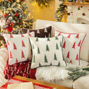 Axyaa Christmas Tree Embroidery Throw Pillow Cover - Cojines Sofa Cushion Cover