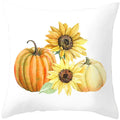 Axyaa Halloween Pumpkin Cushion Cover 18x18 - Farmhouse Throw Pillow for Home Decor