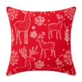 Axyaa Christmas Chenille Pillowcase Cojines Festive Living Room Cushion Cover