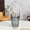 Axyaa Crystal Glass Vase Elegant Flower Arrangement Home Decor Bottle