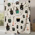 Axyaa Cartoon Cute Halloween Gift Flannel Sofa Blanket