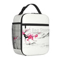 Axyaa Sakura Cherry Blossoms Insulated Lunch Bag for Work & Picnic