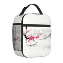 Axyaa Sakura Cherry Blossoms Insulated Lunch Bag for Work & Picnic