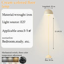 Axyaa Cream Floor Lamp: Minimalist Design for Bedroom, Kids' Room & Desk