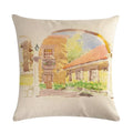 Axyaa Retro Country Pattern Pillowcase 45*45cm Home and Car Adornment
