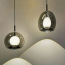 Axyaa Marble LED Pendant Light: Modern Glass Decor Lighting Fixture