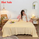 Axyaa Short Plush Fringed Blanket Siesta Milk Plush Decorative Blanket