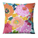 Axyaa Watercolor Flowers Painting Print Pillowcase 45x45cm Home Decor Pillows