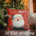 Christmas-themed Cartoon Pillow Covers for Sofa, Bedroom, Car by Axyaa