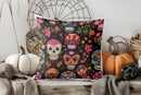 Axyaa Halloween Ghosts Pattern Pillow Cover for Sofa, Bedroom, Car - Cushion Cover