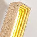 Axyaa Yellow Stone LED Wall Lamps - Modern Wabi Sabi Decor for Living Room