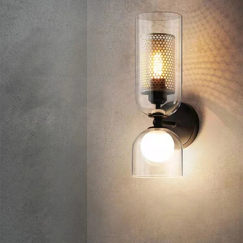 Clear Glass Wall Light Bathroom Bedroom Sconce Axyaa Lighting Fixtures E27 G9 Bulb